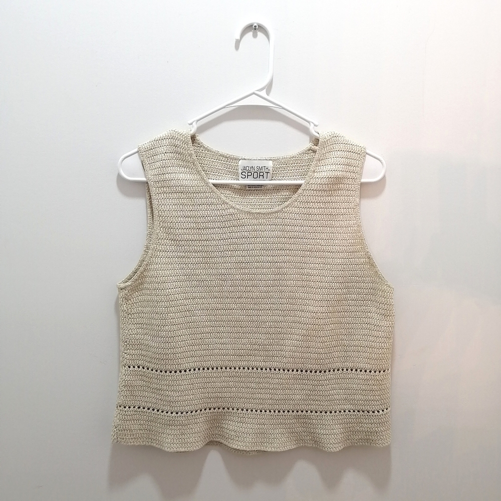 Vintage Jacklyn Smith Crochet Top